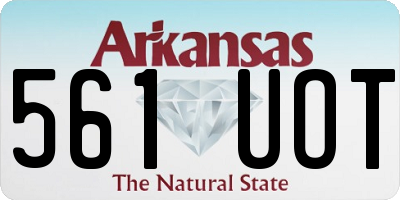 AR license plate 561UOT