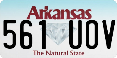 AR license plate 561UOV