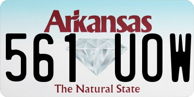 AR license plate 561UOW