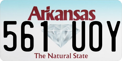 AR license plate 561UOY