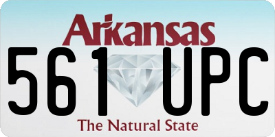 AR license plate 561UPC
