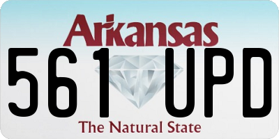 AR license plate 561UPD