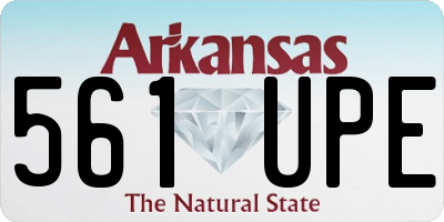 AR license plate 561UPE