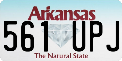 AR license plate 561UPJ