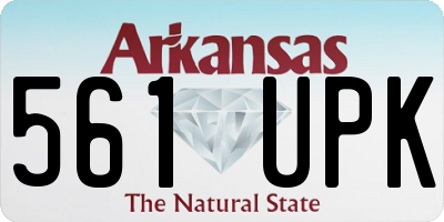 AR license plate 561UPK