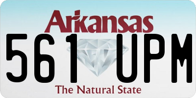 AR license plate 561UPM