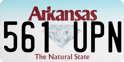 AR license plate 561UPN