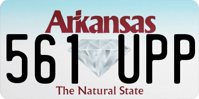 AR license plate 561UPP