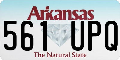 AR license plate 561UPQ