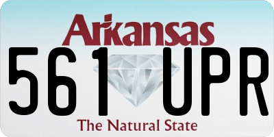 AR license plate 561UPR