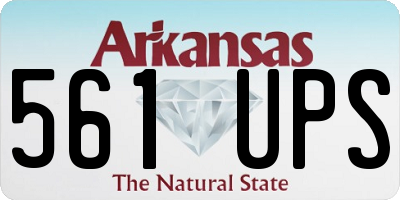 AR license plate 561UPS