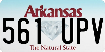 AR license plate 561UPV