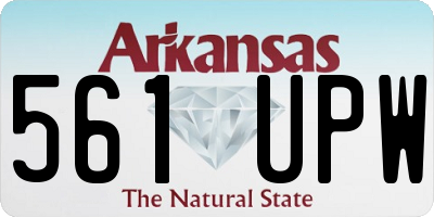 AR license plate 561UPW