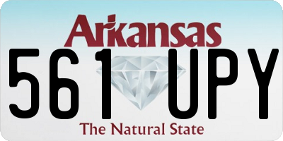 AR license plate 561UPY