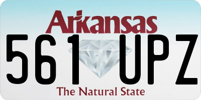 AR license plate 561UPZ
