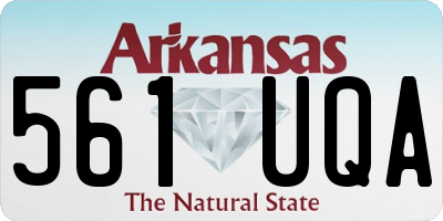 AR license plate 561UQA
