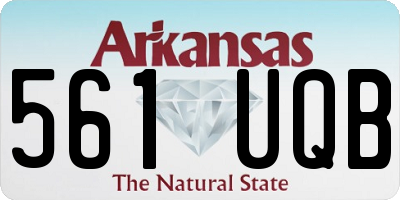 AR license plate 561UQB