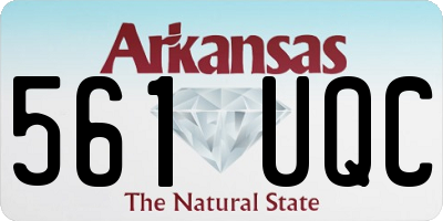 AR license plate 561UQC