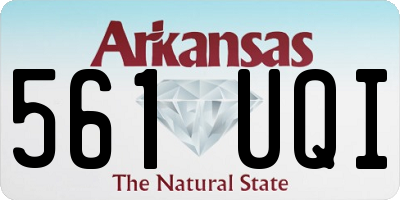 AR license plate 561UQI