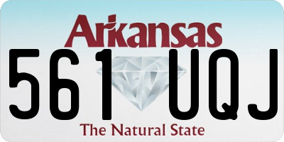 AR license plate 561UQJ