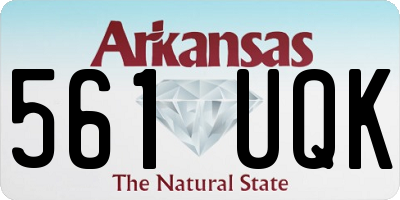 AR license plate 561UQK