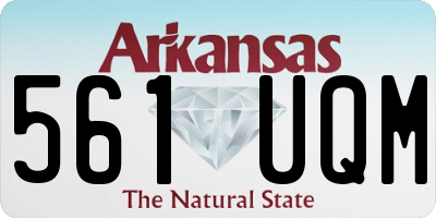 AR license plate 561UQM