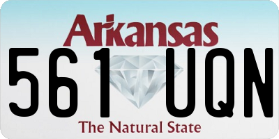 AR license plate 561UQN