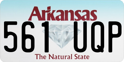 AR license plate 561UQP