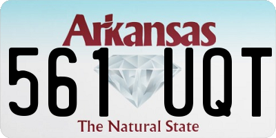 AR license plate 561UQT