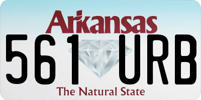 AR license plate 561URB