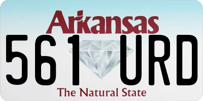 AR license plate 561URD