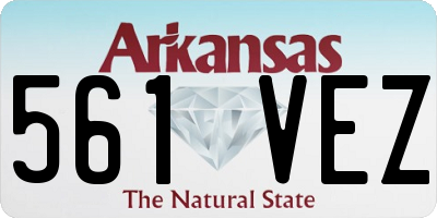 AR license plate 561VEZ