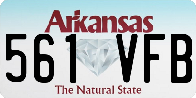 AR license plate 561VFB