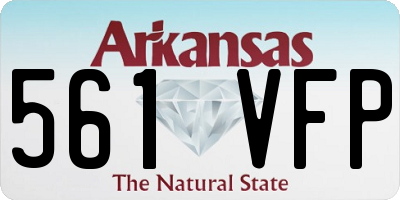 AR license plate 561VFP