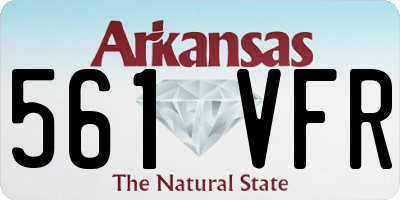 AR license plate 561VFR