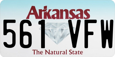 AR license plate 561VFW
