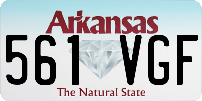 AR license plate 561VGF