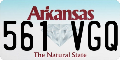 AR license plate 561VGQ