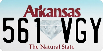 AR license plate 561VGY
