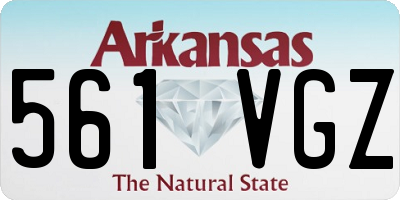 AR license plate 561VGZ