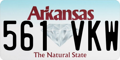 AR license plate 561VKW