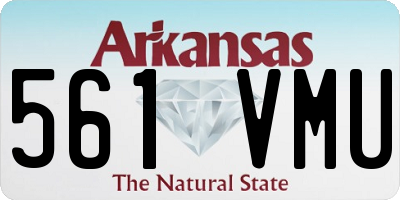 AR license plate 561VMU