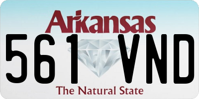 AR license plate 561VND