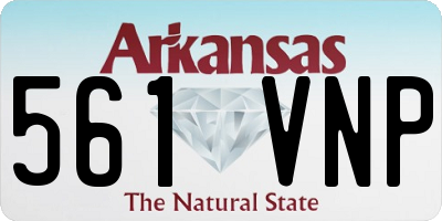 AR license plate 561VNP