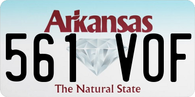 AR license plate 561VOF
