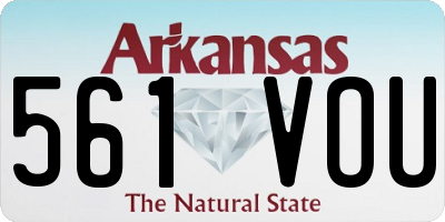 AR license plate 561VOU