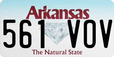 AR license plate 561VOV