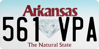 AR license plate 561VPA