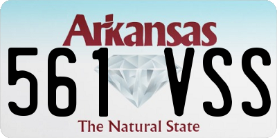 AR license plate 561VSS