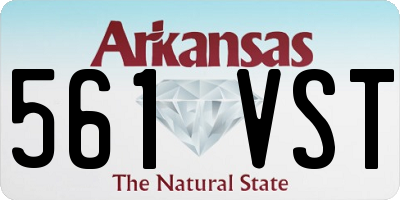 AR license plate 561VST